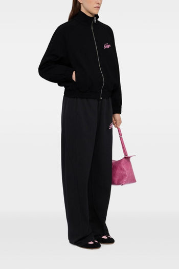 Felpa Zip Donna Nero - 2
