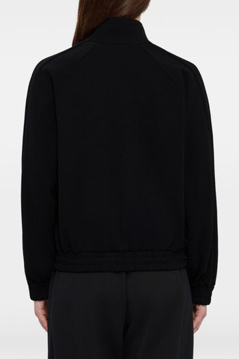 Felpa Zip Donna Nero - 4