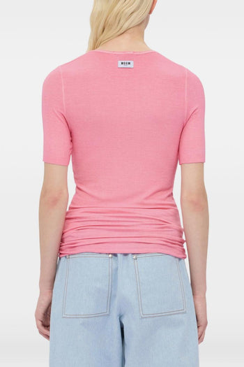 T-shirt Essenziale Donna Rosa - 3