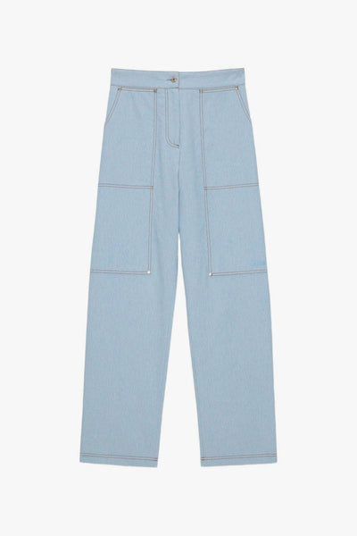 Pantalone Denim Donna Blu