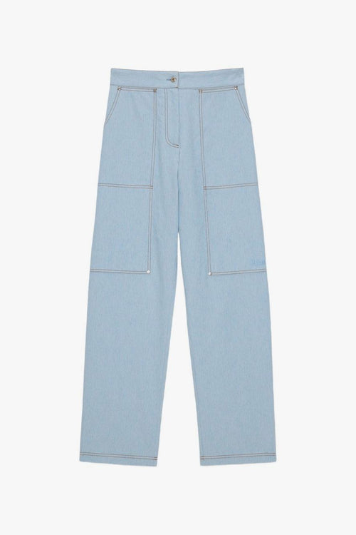 Pantalone Denim Donna Blu
