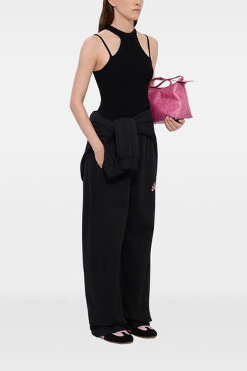 Top Spalline Sottili Donna Nero - 5