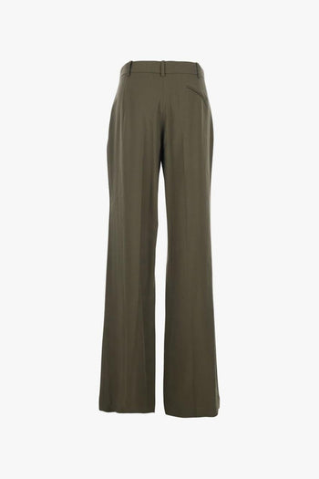 Pantalone Plissettato Donna Verde - 2