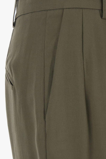 Pantalone Plissettato Donna Verde - 3