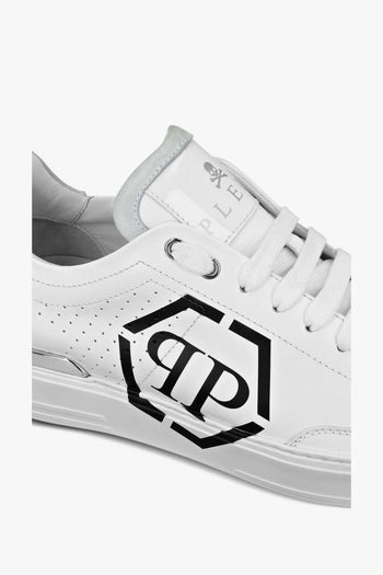 Scarpa Bianco Uomo Logo Hexagon - 4