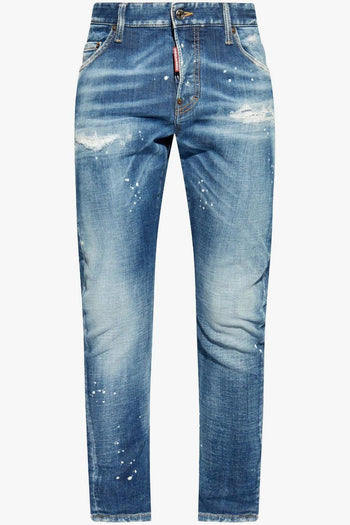 2 Jeans Blu Uomo Stonewashed - 5