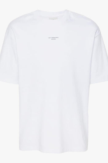 T-shirt Bianco Uomo Not From Paris Madame - 5