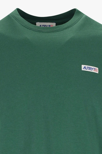 T-shirt Verde Uomo Patch Logo - 3