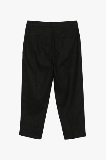 New York Pantalone Doppia Pince Uomo Nero - 2