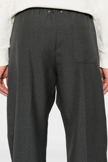 Pantalone Grigio Uomo Elastico in Vita - 4