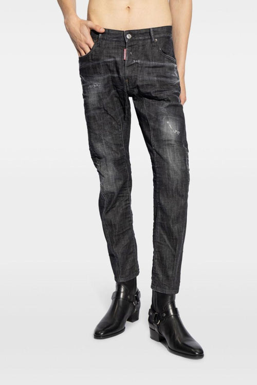 2 Jeans Nero Uomo Slim - 2