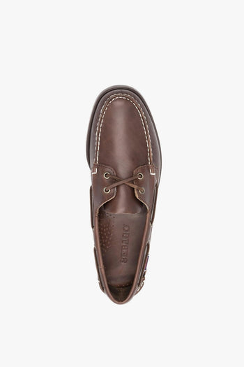 Scarpa Marrone Uomo Mocassino Docksides Portland - 2