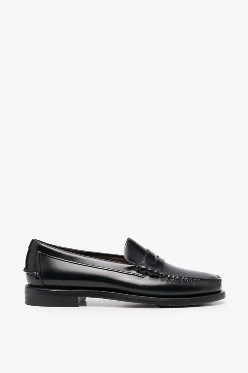 Scarpa Nero Uomo Mocassino Penny
