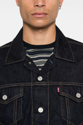 Giacca Blu Uomo Trucker - 4