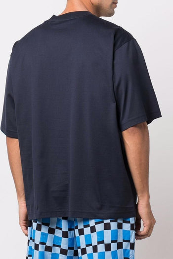 T-shirt Blu Uomo Micro Logo - 5