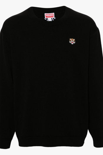 Maglione Nero Uomo Tiger Crest - 5