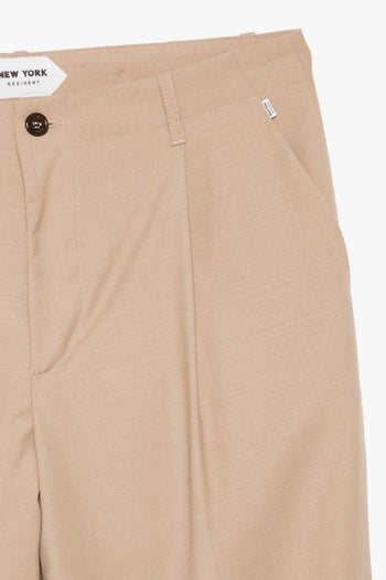 New York Pantalone Pince Uomo Beige - 3