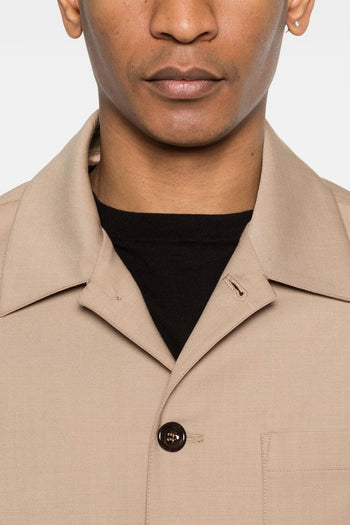 New York Camicia Tasche Applicate Uomo Beige - 4