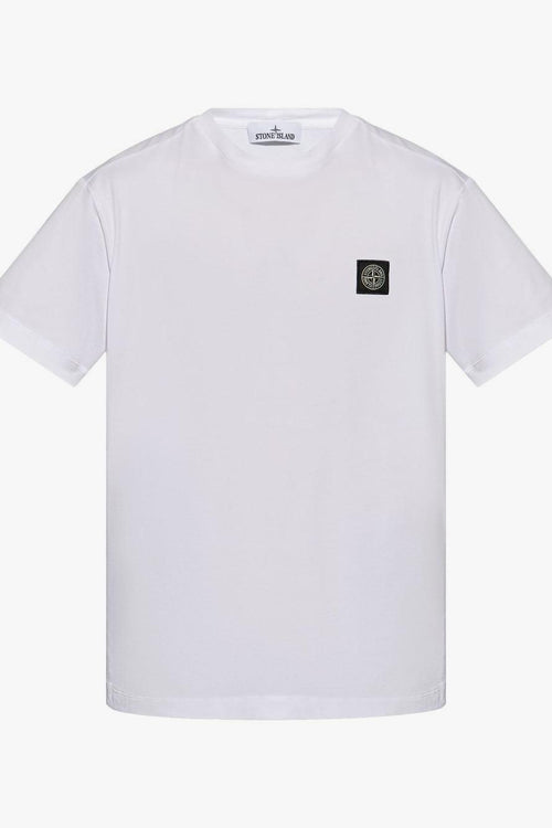 T-shirt Bianco Uomo Micro Patch Logo