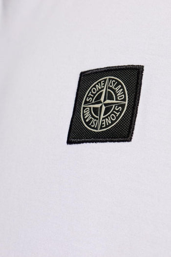 T-shirt Bianco Uomo Micro Patch Logo - 4