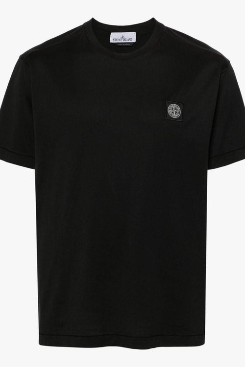 T-shirt Nero Uomo Micro Patch Logo