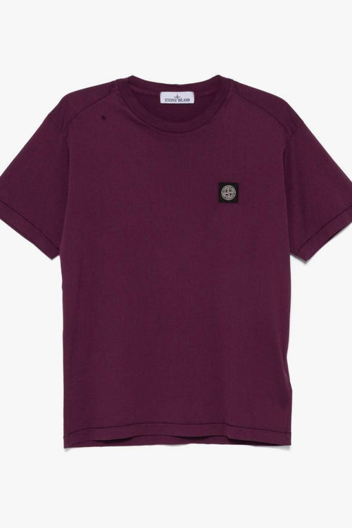 T-shirt Viola Uomo Micro Patch Logo