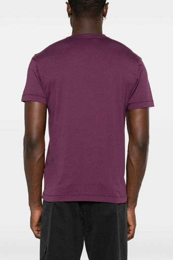 T-shirt Viola Uomo Micro Patch Logo - 3