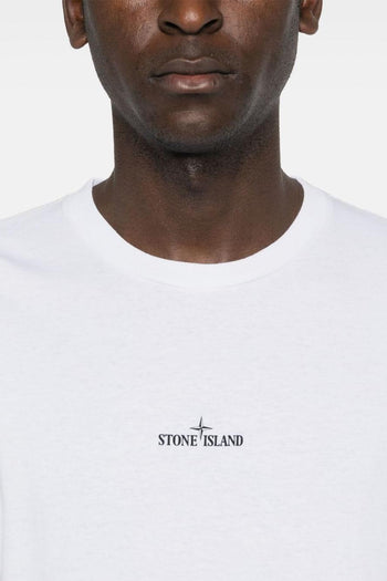 T-shirt Bianco Uomo Logo Compass Posteriore - 3