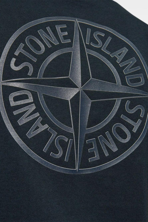 T-shirt Blu Uomo Logo Compass Posteriore - 2