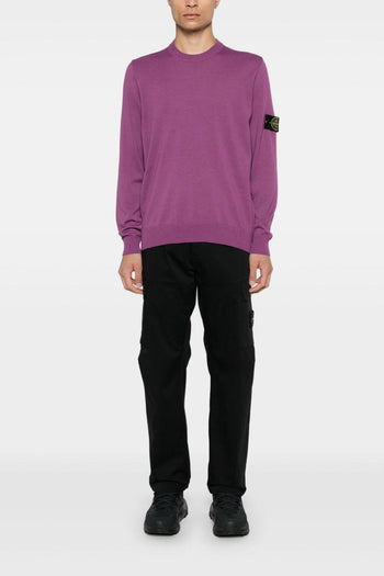 Maglia Viola Uomo Patch Manica - 4