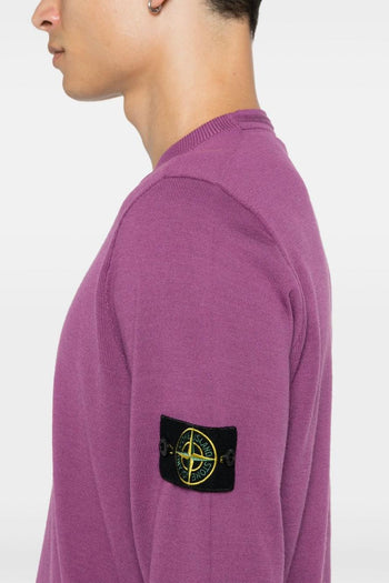 Maglia Viola Uomo Patch Manica - 5