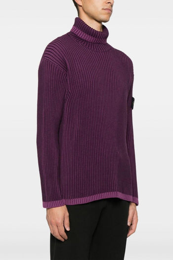 Maglia Viola Uomo Dolcevita Coste - 5