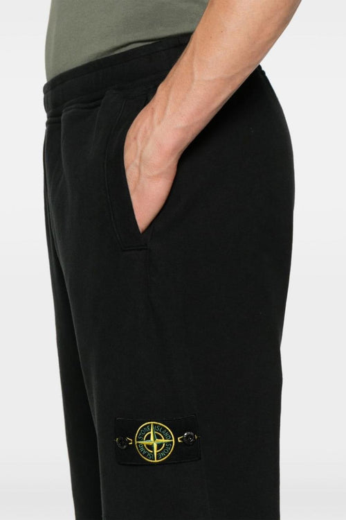 Pantaloni Sportivi Nero Uomo Patch Compass - 2