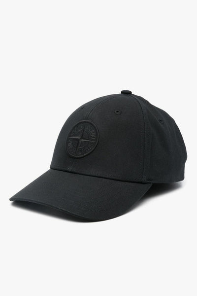 Cappello Nero Uomo Ricamo Compass