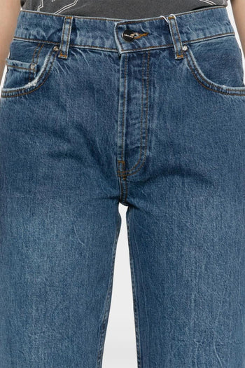 Jeans Azzurro Donna Effetto Stropicciato - 4