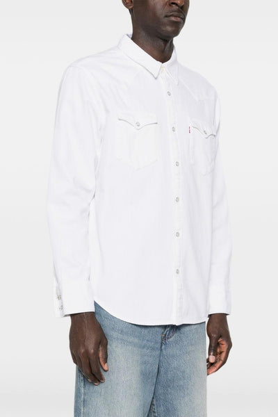 Camicia Bianco Uomo Western