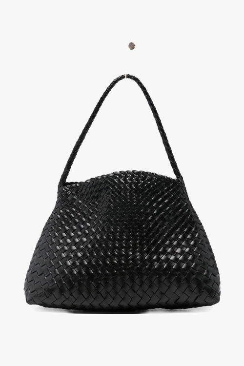 Borsa Nero Donna Motivo Intrecciato