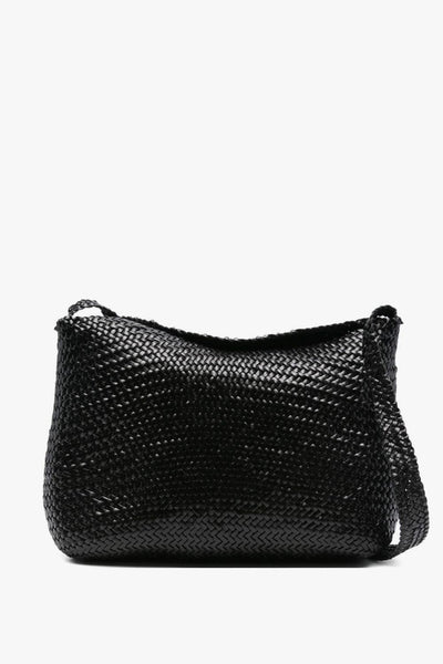 Borsa Nero Donna Pelle Intrecciata