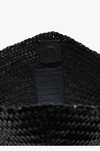 Borsa Nero Donna Pelle Intrecciata - 4