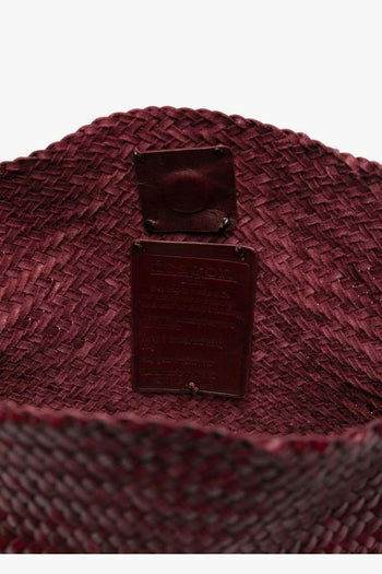 Borsa Bordeaux Donna Pelle Intrecciata - 3