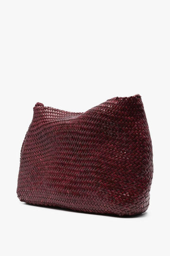 Borsa Bordeaux Donna Pelle Intrecciata - 5