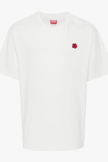 T-shirt Bianco Uomo Micro Fiore Boke - 5