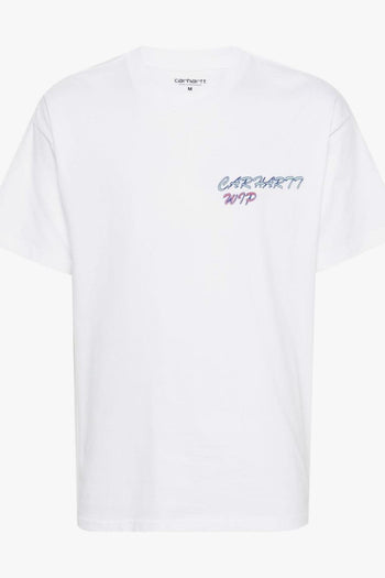 T-shirt Bianco Uomo Stampa Gelato Posteriore - 5