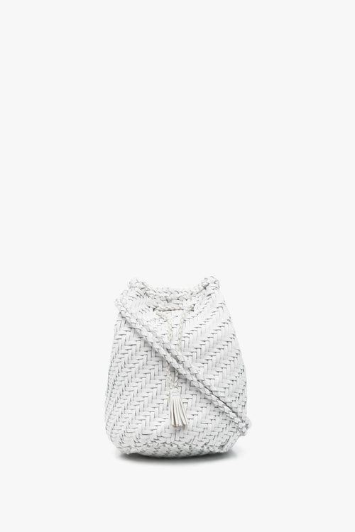 Pompom Double Donna Borsa Bianco