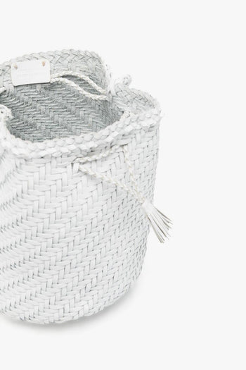 Pompom Double Donna Borsa Bianco - 3