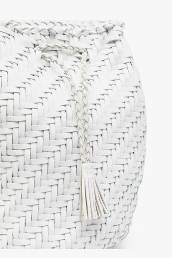 Pompom Double Donna Borsa Bianco - 4