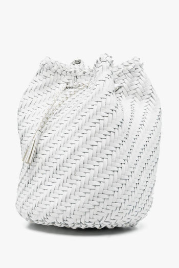 Pompom Double Donna Borsa Bianco - 5
