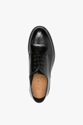 Scarpa Nero Uomo Derby Stringata - 3