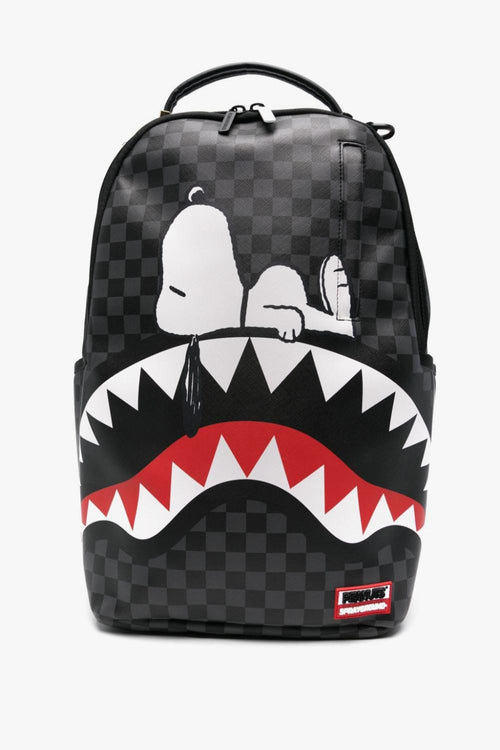 Zaino Nero Unisex Motivo Snoopy