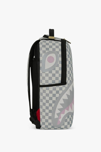 Zaino Cream Check Unfinished Shark Uomo Nero - 3